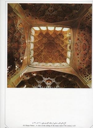 Bild des Verkufers fr LAMINA V20046: Isfahan. The ceiling of the music room in Alki Ghapu Palace zum Verkauf von EL BOLETIN