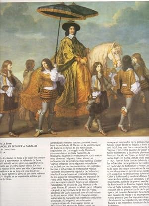 Bild des Verkufers fr LAMINA V20259: El canceller Segnier a caballo por Charles Le Brun zum Verkauf von EL BOLETIN