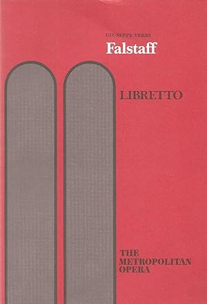 Immagine del venditore per Falstaff Libretto: Lyric Comedy in Three Acts venduto da The Book Junction