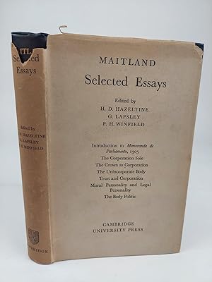 Seller image for MAITLAND: SELECTED ESSAYS for sale by Second Story Books, ABAA
