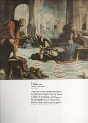 LAMINA V20434: El lavatorio fragmento por Tintoretto