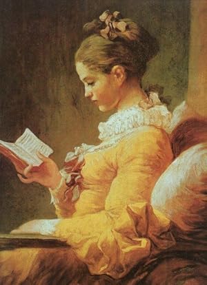 Imagen del vendedor de LAMINA V20305: Mujer leyendo un libro por Jean-Honore Fragonard a la venta por EL BOLETIN