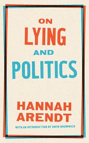 Bild des Verkufers fr On Lying and Politics : A Library of America Special Publication zum Verkauf von Smartbuy