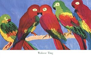 Imagen del vendedor de WALASSE TING Parrots, 1990 a la venta por Art Wise