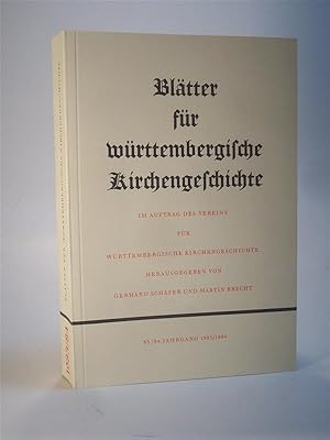 Image du vendeur pour Bltter fr wrttembergische Kirchengeschichte. 83/84. Jahrgang 1983 / 1984 mis en vente par Adalbert Gregor Schmidt