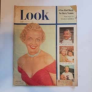 LOOK MAGAZINE, August 28, 1951: Vivian Blaine Cover. "A Few Kind Words for Harry Truman."