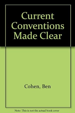 Seller image for Current Conventions Made Clear for sale by WeBuyBooks