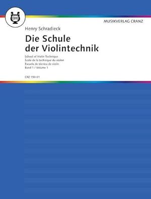 Immagine del venditore per Die Schule der Violintechnik. Bd.1 : Neuausgabe. Band 1. Violine. venduto da Smartbuy