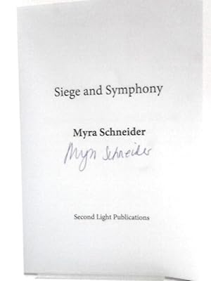 Immagine del venditore per Siege and Symphony venduto da World of Rare Books
