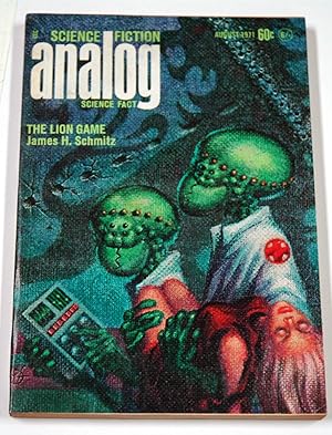 Seller image for ANALOG Science Fiction/ Science Fact: August, Aug. 1971 for sale by Preferred Books