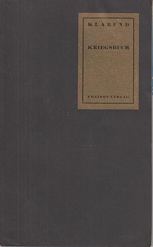Bild des Verkufers fr Kriegsbuch zum Verkauf von Leipziger Antiquariat