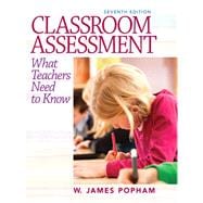 Imagen del vendedor de Classroom Assessment: What Teachers Need to Know a la venta por eCampus