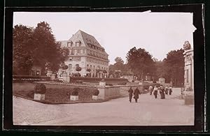 Bild des Verkufers fr Fotografie Brck, Sohn Meissen, Ansicht Bad Elster, Sachsenhof (Spiegelverkehrt) zum Verkauf von Bartko-Reher