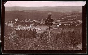 Bild des Verkufers fr Fotografie Brck, Sohn Meissen, Ansicht Bad Elster, Blick auf die Stadt, Spiegelverkehrt zum Verkauf von Bartko-Reher