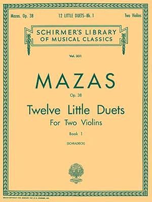 Bild des Verkufers fr Mazas, Opus. 38: Twelve Little Duets, Book 1 (Paperback) zum Verkauf von Grand Eagle Retail