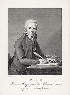 Image du vendeur pour J. Blauw" - Jacubus Blauw (1759-1829) Batavian Republic Bataafse Republik Holland Batavia Nederland Portrait mis en vente par Antiquariat Steffen Vlkel GmbH