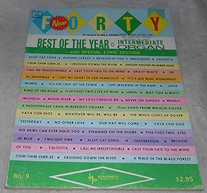 Bild des Verkufers fr Forty Best of The Year Intermediate Organ with Special Lyric Section zum Verkauf von Pheonix Books and Collectibles