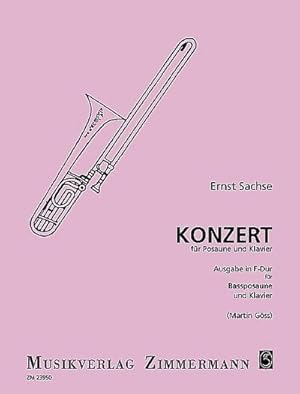 Bild des Verkufers fr Konzert fr Posaune und Klavier, Ausgabe in F-Dur fr Bassposaune, Klavierauszug zum Verkauf von Smartbuy