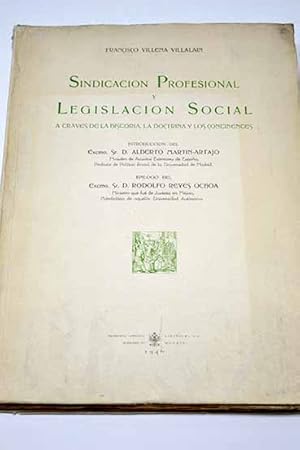 Seller image for Sindicacin profesional y legislacin social a travs de la historia, la doctrina y los continentes for sale by Alcan Libros