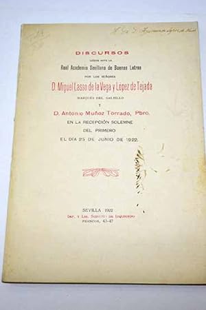 Seller image for Discursos ledos ante la Real Academia Sevillana de Buenas Letras for sale by Alcan Libros