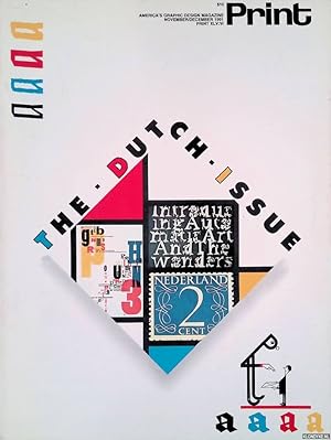 Bild des Verkufers fr PRINT: America's Graphic Design Magazine - November/December 1991: The Impact of Dutch Design (And Can It Save the World?) zum Verkauf von Klondyke