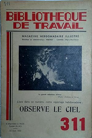 Bild des Verkufers fr Observe le ciel. Avril 1955. zum Verkauf von Librairie Et Ctera (et caetera) - Sophie Rosire