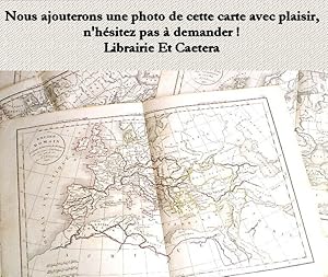 Carte du département de la Lozère extraite de l'Atlas Migeon. Gravures en marge de la carte: Vues...