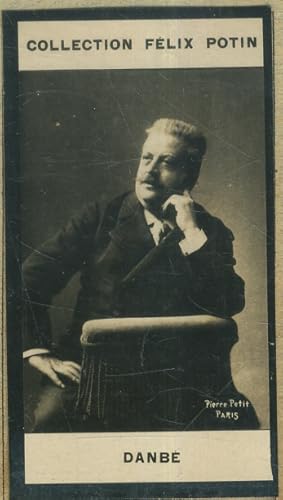 Photographie de la collection Félix Potin (4 x 7,5 cm) représentant : Albert Danbé - Chef d'orche...