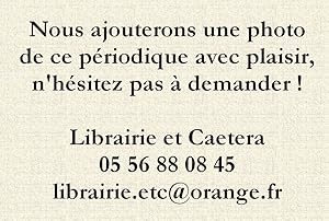 Imagen del vendedor de Cahiers du Cercle Fustel de Coulanges. Nouvelle srie. Premire anne. N 1. Une exprience d'un quart de sicle : le cercle Fustel de Couylanges de 1928  1953. Dcembre 1953. a la venta por Librairie Et Ctera (et caetera) - Sophie Rosire