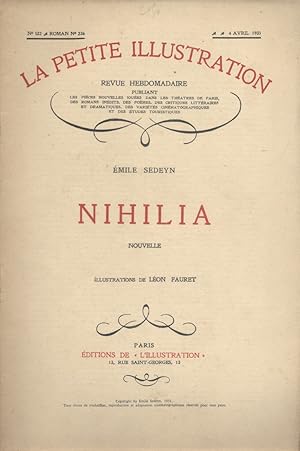 Imagen del vendedor de La petite illustration - Roman : Nihilia. Nouvelle. 4 avril 1931. a la venta por Librairie Et Ctera (et caetera) - Sophie Rosire