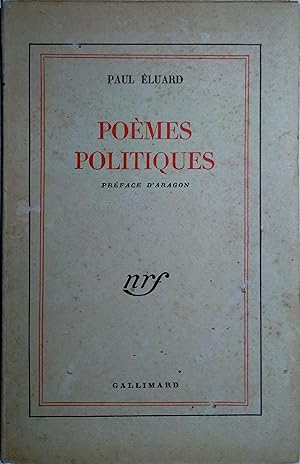 Image du vendeur pour Pomes politiques. mis en vente par Librairie Et Ctera (et caetera) - Sophie Rosire