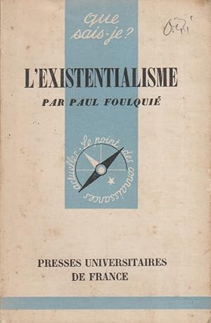 Imagen del vendedor de L'existentialisme. a la venta por Librairie Et Ctera (et caetera) - Sophie Rosire
