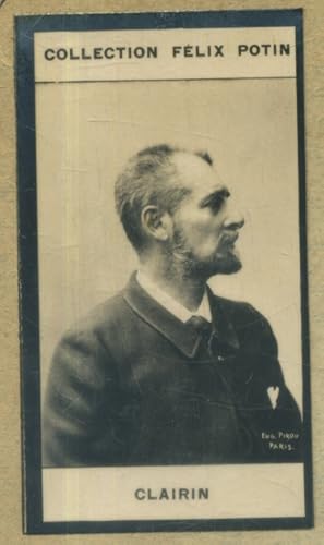 Photographie de la collection Félix Potin (4 x 7,5 cm) représentant : Georges Clairin, peintre. D...