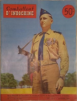 Seller image for Combattant d'Indochine. N 7. Revue mensuelle de l'association des anciens du C.E.F.E.O. et des forces franaises d'Indochine. Septembre 1952. for sale by Librairie Et Ctera (et caetera) - Sophie Rosire