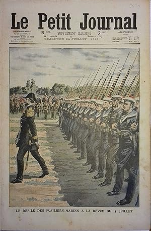 Le Petit journal - Supplément illustré N° 1027 : Les fusiliers-marins au défilé du 14 juillet. (G...