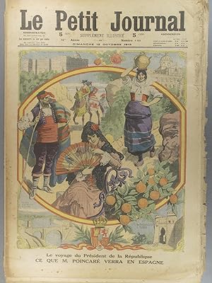 Le Petit journal - Supplément illustré N° 1195 : Ce que M. Poincaré verra en Espagne. (Gravure en...