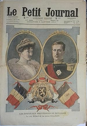Le Petit journal - Supplément illustré N° 998 : Le roi Albert et la Reine Elisabeth de Belgique. ...