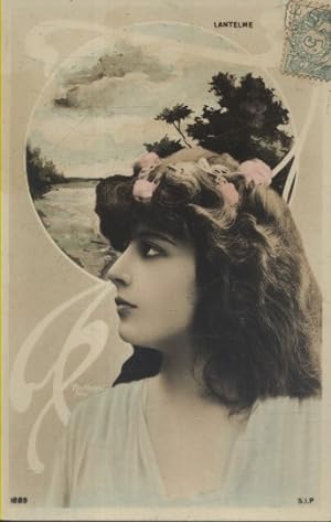 Seller image for Carte postale reprsentant l'actrice Lantelme. Vers 1910. for sale by Librairie Et Ctera (et caetera) - Sophie Rosire
