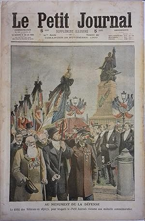 Le Petit journal - Supplément illustré N° 993 : Défilé des vétérans de 1870-1871. (Gravure en pre...