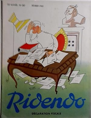 Ridendo N° 287. Déclaration fiscale. Février 1965.