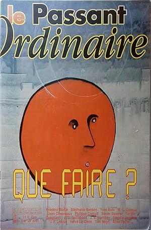 Image du vendeur pour Le passant ordinaire N 36. Que faire? Septembre-octobre 2001. mis en vente par Librairie Et Ctera (et caetera) - Sophie Rosire