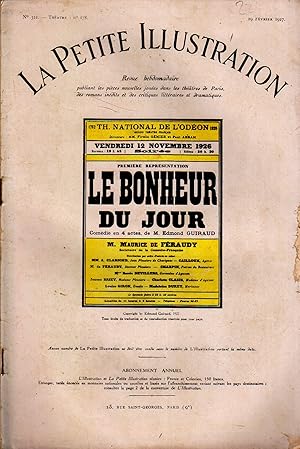 Seller image for La Petite illustration thtrale N 178 : Le bonheur du jour, comdie d'Edmond Guiraud. 19 fvrier 1927. for sale by Librairie Et Ctera (et caetera) - Sophie Rosire