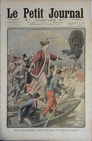 Le Petit journal - Supplément illustré N° 1004 : Paris et la France ont secouru les inondés. (Gra...