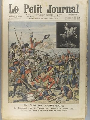 Le Petit journal - Supplément illustré N° 1132 : Bicentenaire de la victoire de Denain. (Gravure ...