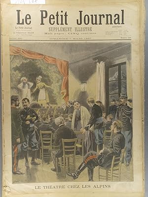 Le Petit journal - Supplément illustré N° 329 : Le théâtre chez les alpins (Gravure en première p...