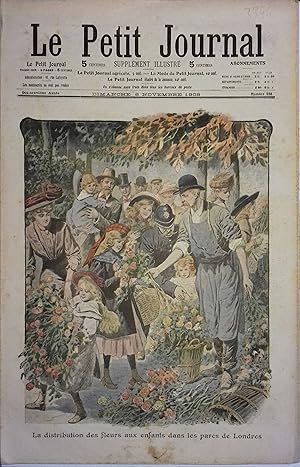 Le Petit journal - Supplément illustré N° 938 : Distribution de fleurs dans les parcs de Londres....