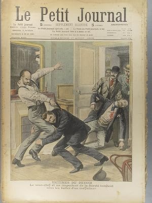 Imagen del vendedor de Le Petit journal - Supplment illustr N 979 : La catastrophe ferroviaire de Longjumeau. (Gravure en premire page). Gravure en dernire page: Une noce qui patine  roulettes. 22 aot 1909. a la venta por Librairie Et Ctera (et caetera) - Sophie Rosire