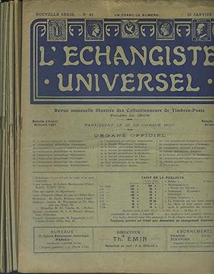 L'échangiste universel. Année 1923 complète. Nouvelle série, numéros 41 à 52. Revue mensuelle ill...
