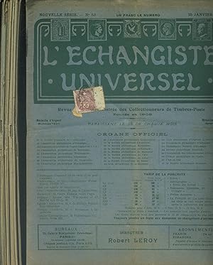 Imagen del vendedor de L'changiste universel. Anne 1924 complte. Nouvelle srie, numros 41  52. Revue mensuelle illustre des collectionneurs de timbres-poste. a la venta por Librairie Et Ctera (et caetera) - Sophie Rosire