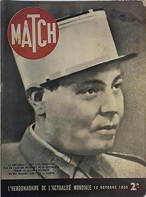 Match N° 67 : Mort du lieutenant Deschanel (en couverture). La mobilisation du Rail. - Staline 12...
